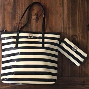 Kate Spade- Large shopping tote & matching wallet